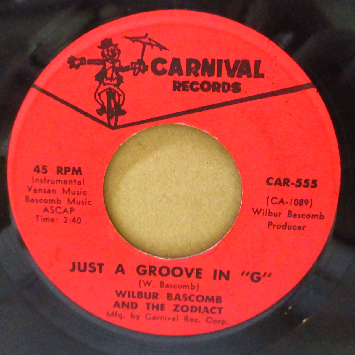 WILBUR BASCOMB & THE ZODIACT / THE THREE REASONS (ウイルバー・バスコ & ザ・ゾディアクト / ザ・スリーリーズンズ)  - Just A Groove In "G" / Take Me Back (US オリジナル 7インチ)ファンク・ブレイクビーツ+甘茶バラッド！
