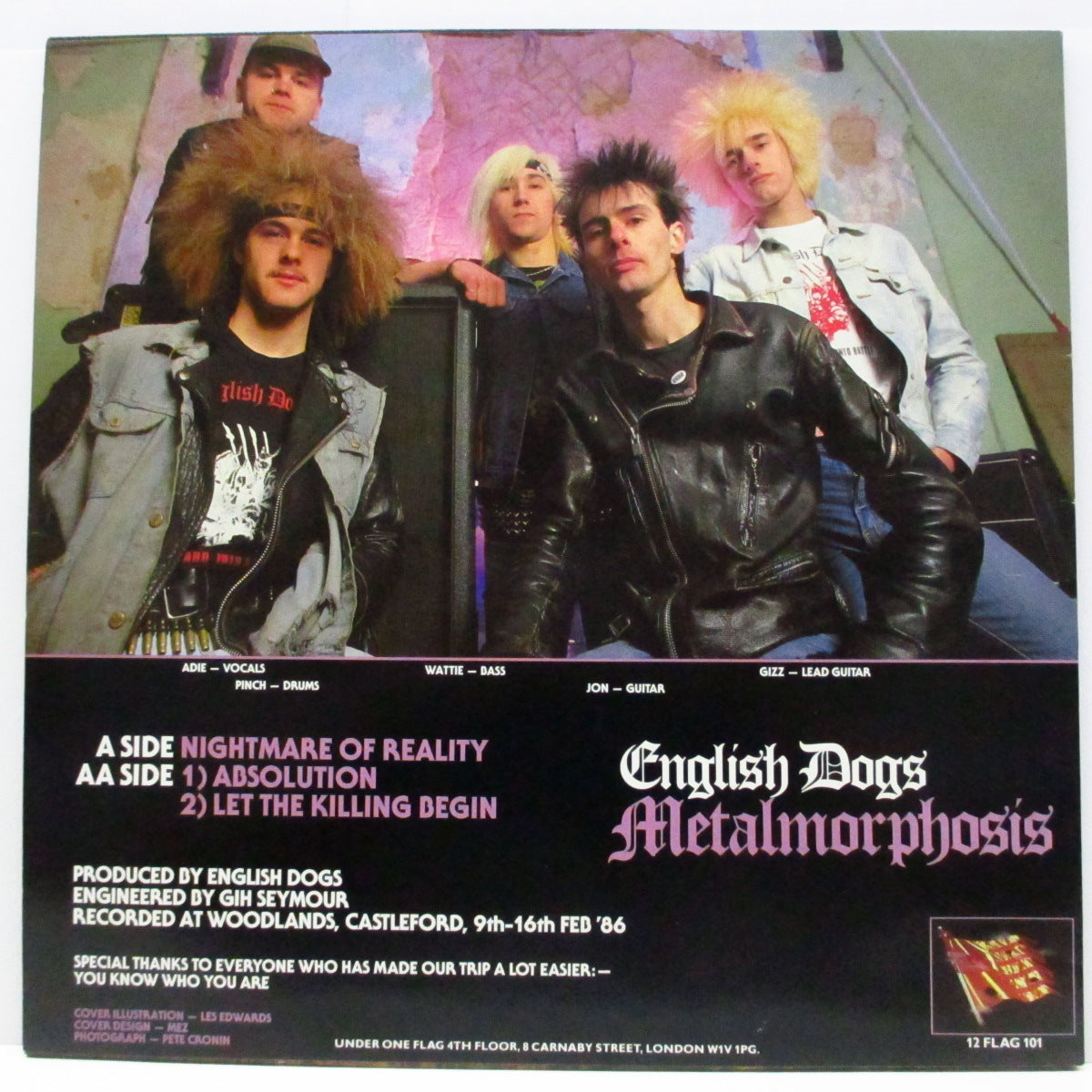 ENGLISH DOGS (イングリッシュ・ドッグス)  - Metalmorphosis (UK オリジナル 12") 近年稀な美品 !