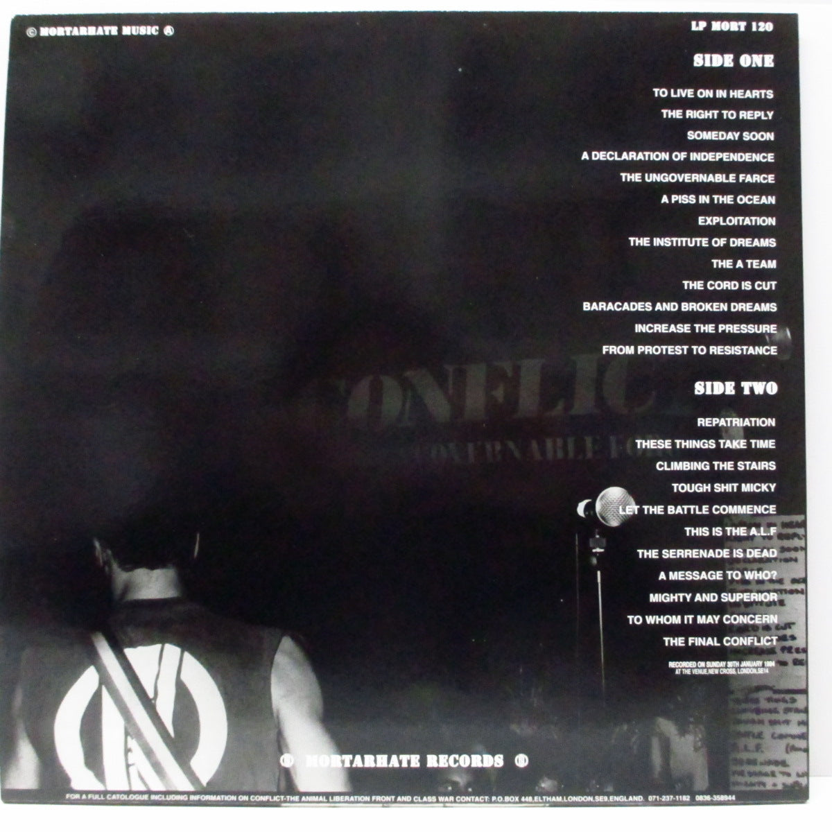 CONFLICT (コンフリクト)  - In The Venue (UK オリジナル LP) '94年ライブ！