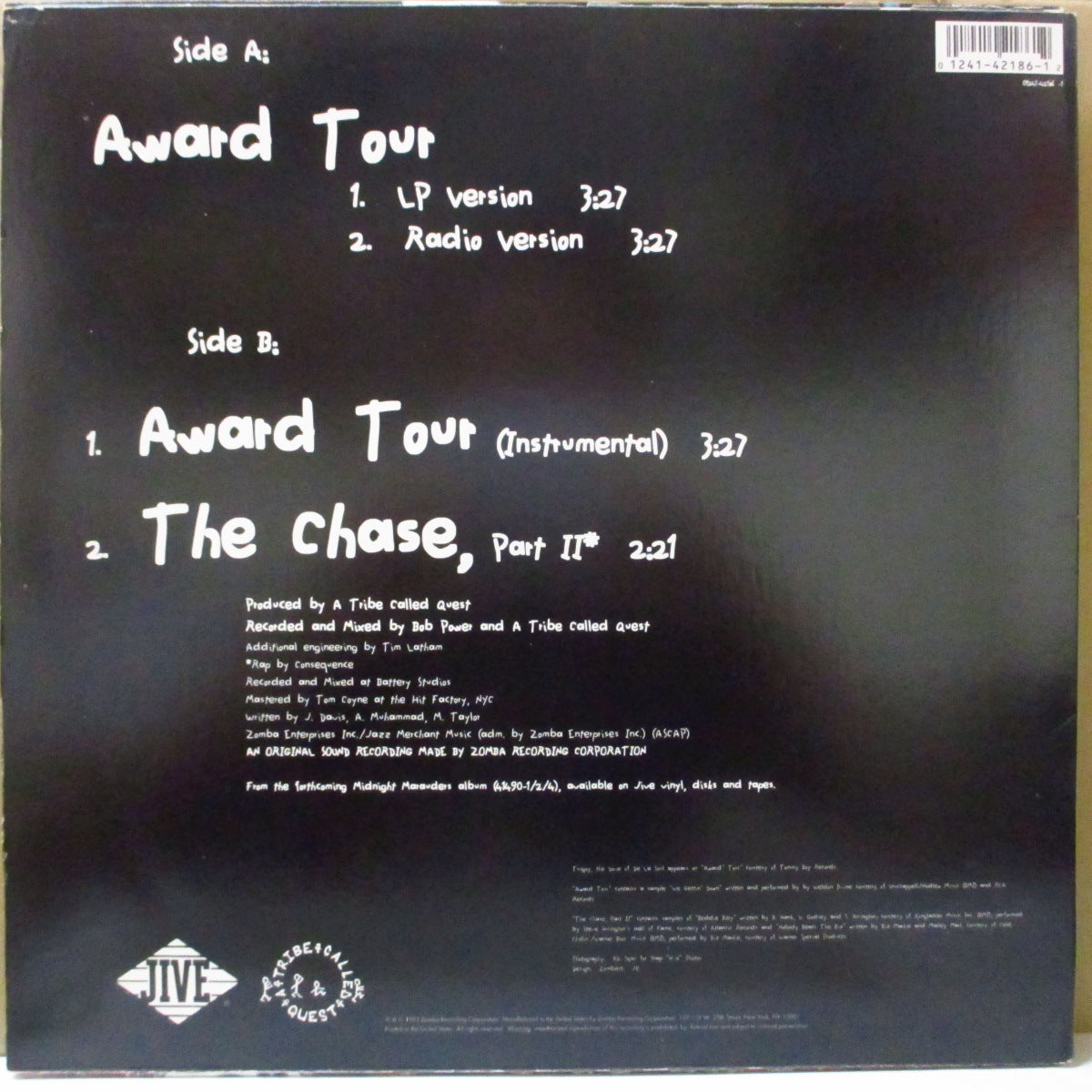 A TRIBE CALLED QUEST (ア・トライブ・コールド・クエスト)  - Award Tour +3 (US オリジナル4曲入り 12インチ) '93年シングル