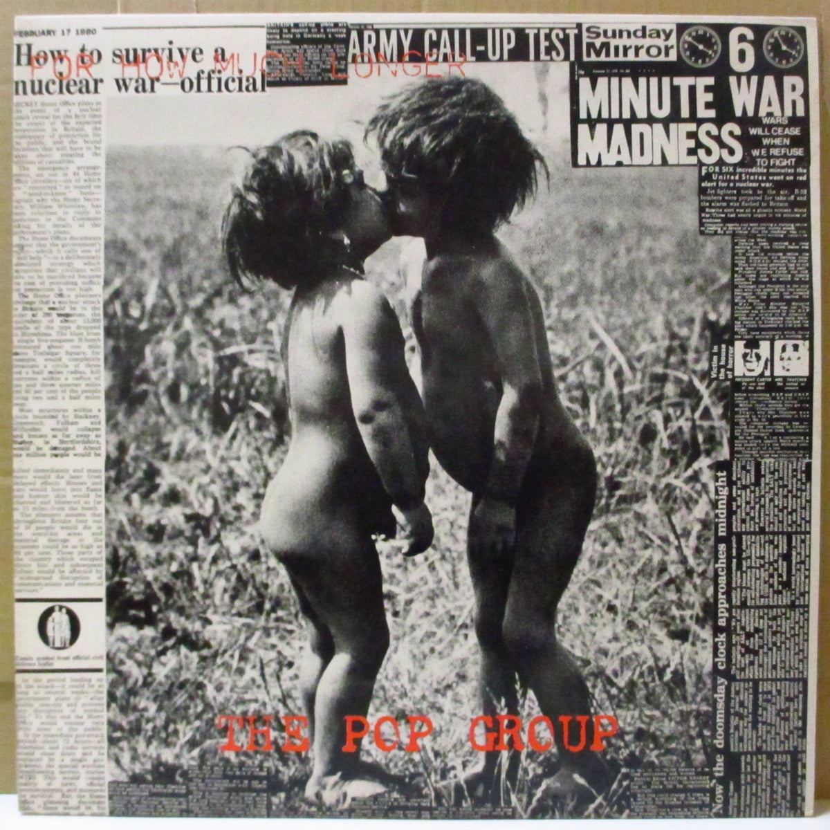 POP GROUP, THE (ザ・ポップ・グループ)  - For How Much Longer Do We Tolerate Mass Murder? (Japan '81 オリジナル LP+両面印刷インサート/帯、ポスター欠) '80年2ndアルバム