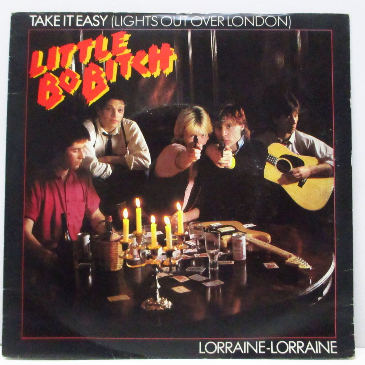 LITTLE BO BITCH (リトル・ボー・ビッチ)  - Take It Easy : Lights Out Over London (UK オリジナル 7"/光沢固紙折り返しジャケ)英パワーポップ！