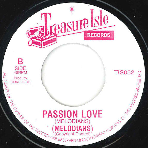 ALTON ELLIS / THE MELODIANS (アルトン・エリス / ザ・メロディアンズ)  - La La Means I Love / Passion Love (UK 限定再発 7"/New)