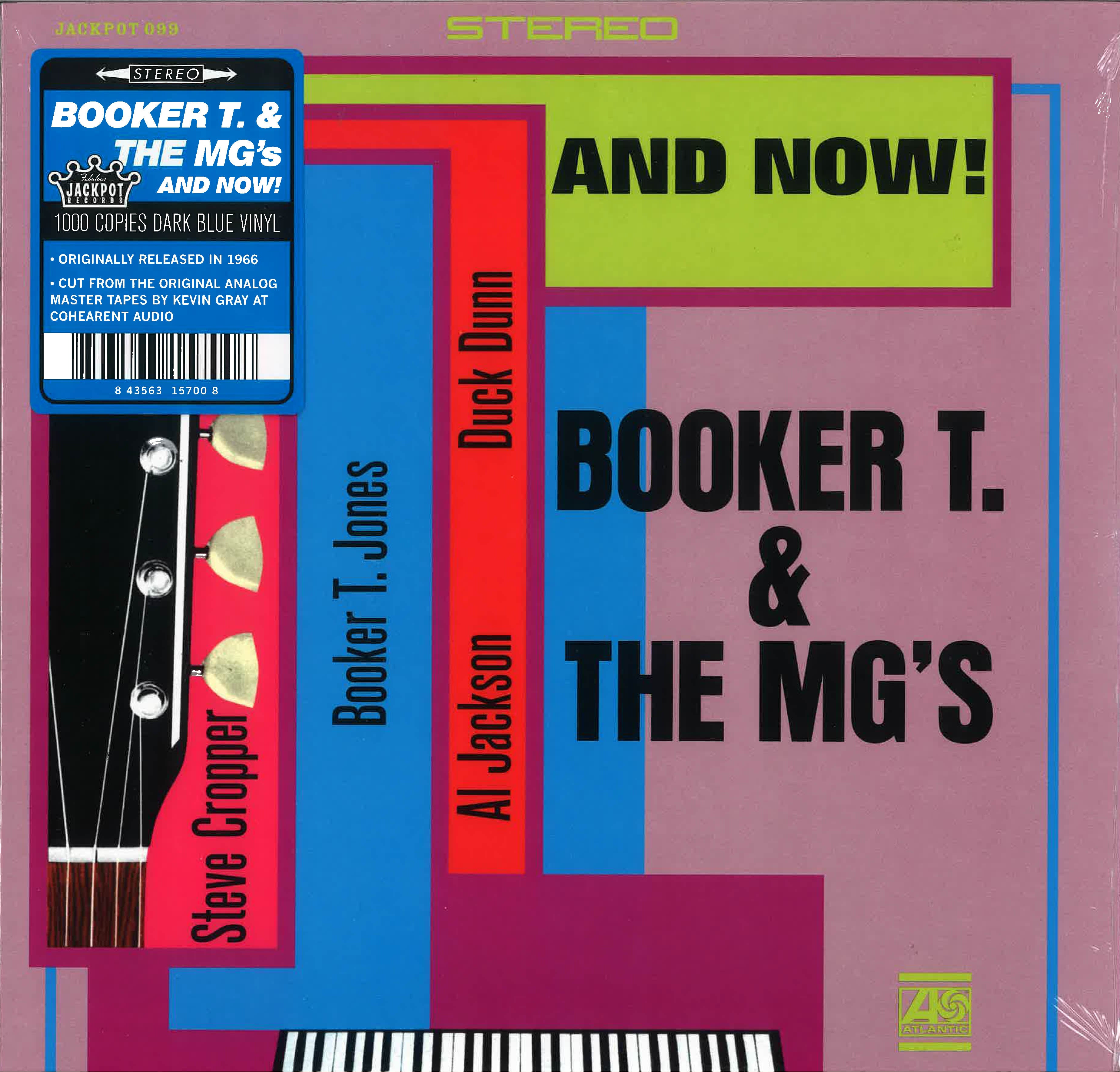 BOOKER T.& THE MG’S (ブッカーT＆MG'S)  - And Now! (US 1000枚限定「ブルー VINYL」正規再発ステレオ LP/New) ’66年MODソウル名作サード・アルバム