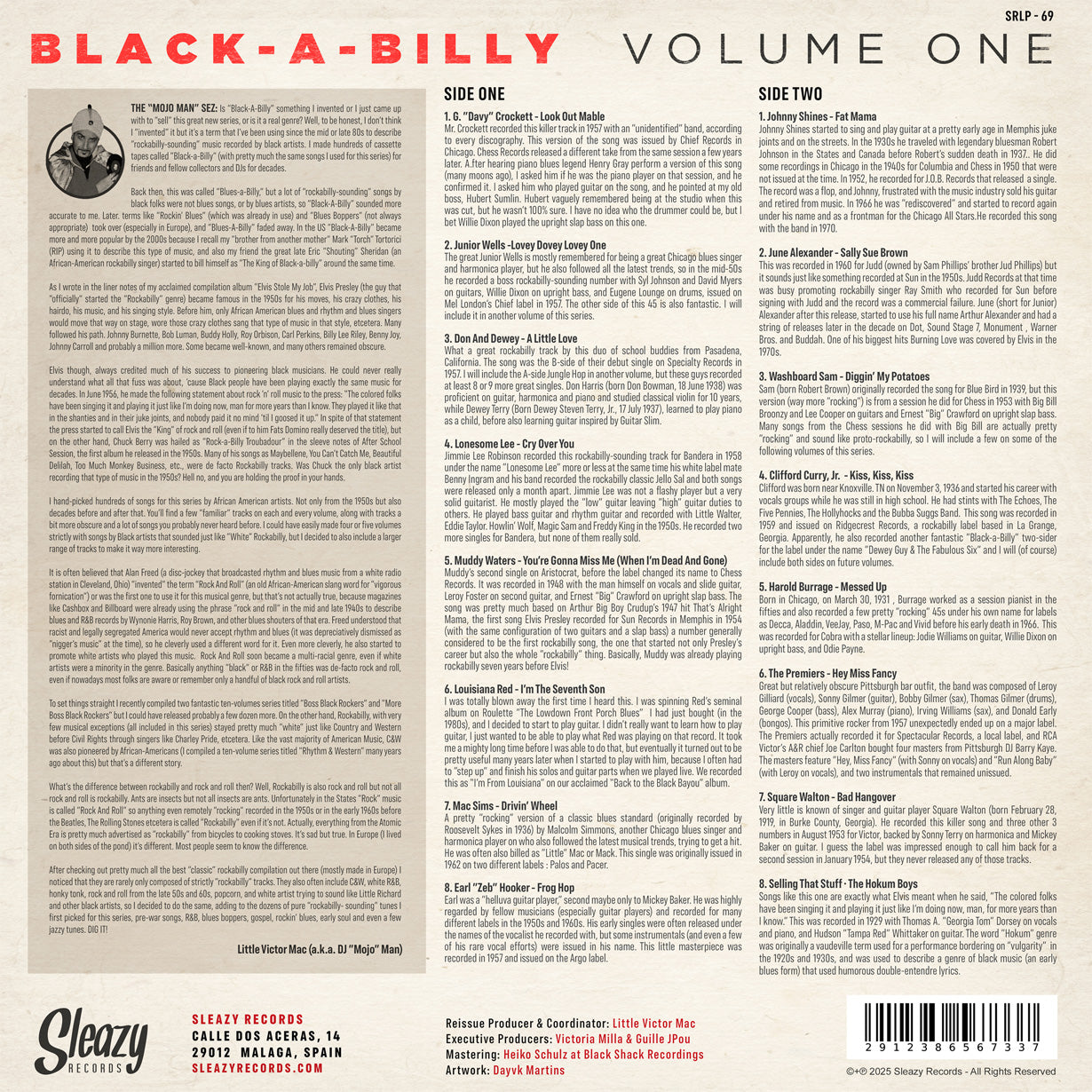 V.A. (50's & 60's ブラック・ロックンロール・コンピ)  - Black-a-Billy Vol. 1 (スペイン限定 アナログ LP/ New)