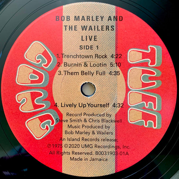 BOB MARLEY & THE WAILERS (ボブ・マーリー & ザ・ウェイラーズ)  - Live ! (世界共通「ジャマイカン・プレス・シリーズ」限定復刻再発ステレオ LP+ポスター/New)