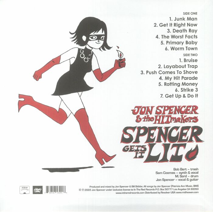JON SPENCER & THE HITMAKERS (ジョン・スペンサー&ザ・ヒットメイカーズ)  - Spencer Gets It Lit (US-EU 限定「ブラックヴァイナル」 LP/NEW) '22年1stアルバム