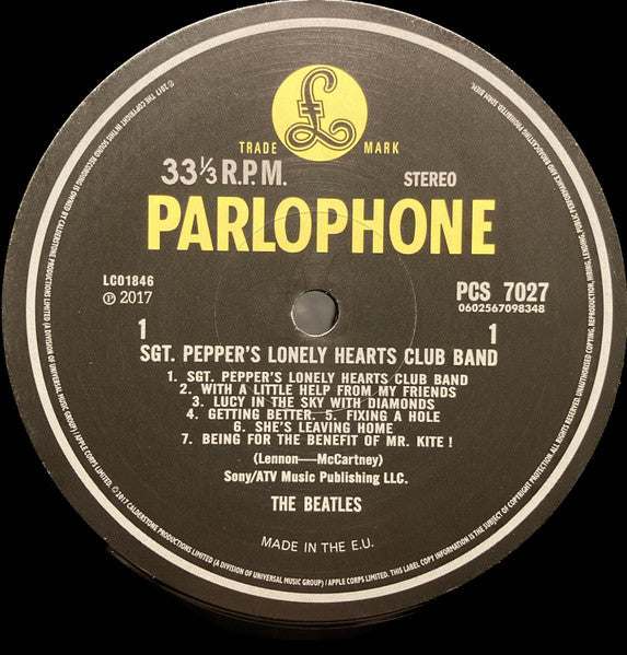 BEATLES (ビートルズ)  - Sgt Pepper's Lonely Hearts Club Band (EU 限定リマスター再発 ステレオ LP/New) )'67年8作目