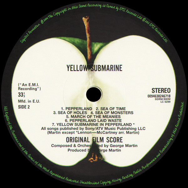 BEATLES (ビートルズ)  - Yellow Submarine (EU 限定リマスター再発 180g ステレオ LP/New)'69年通算11作目アニメ映画サントラ