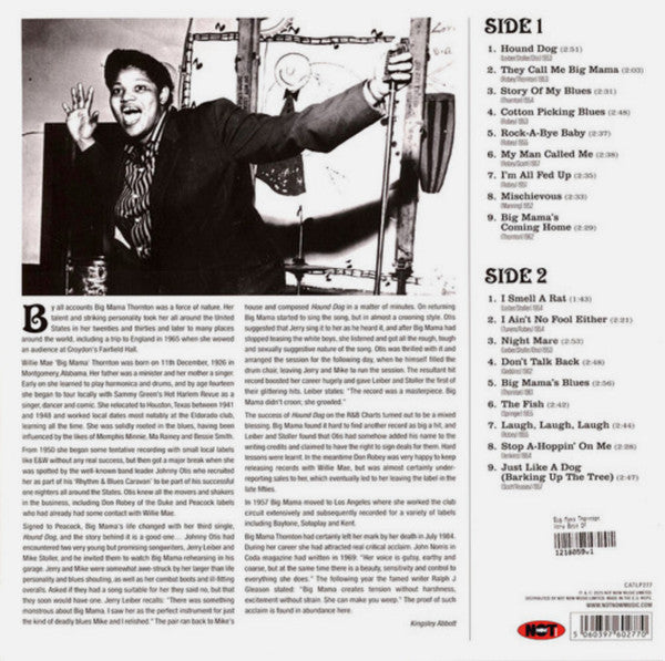 BIG MAMA THORNTON (ビッグ・ママ・ソーントン)  - The Very Best Of Big Mama Thornton (UK 限定 180g LP/New) ベスト全18曲！
