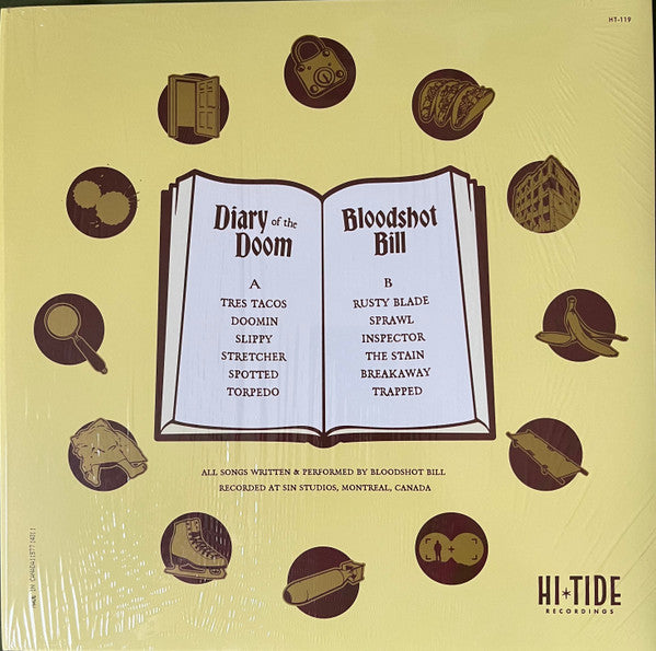 BLOODSHOT BILL (ブラッドショット・ビル)  - Diary Of The Doom (US 限定1000枚「ゴールドVINYL」LP/New) '24年ソロ名義アルバム