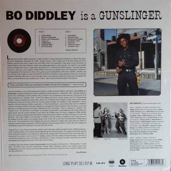 BO DIDDLEY (ボ・ディドリー)  - Bo Diddley Is A Gunslinger (EU 限定ボーナス入り再発180g  LP/New) '60年絶頂期5作目！ルーツ英国ビート〜ガレージ！