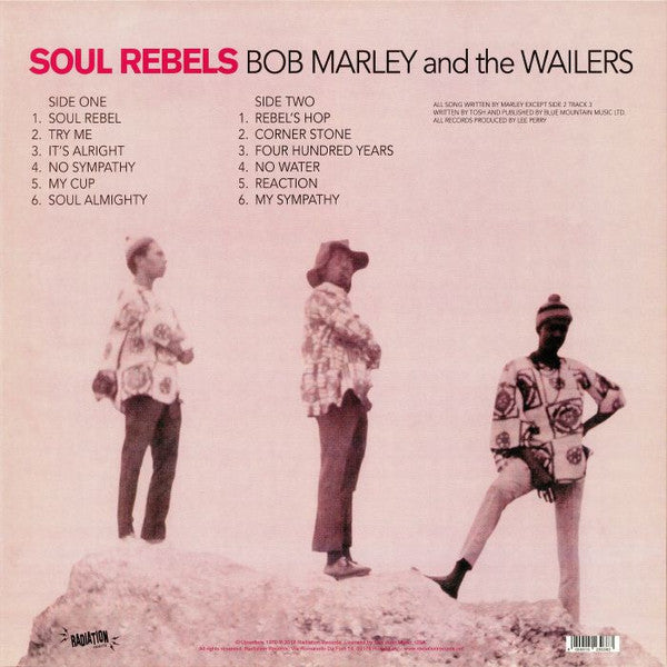 BOB MARLEY & THE WAILERS (ボブ・マーリー & ザ・ウェイラーズ)  - Soul Rebels (イタリア 限定復刻再発 LP/New)下積期1970年セカンド・アルバム