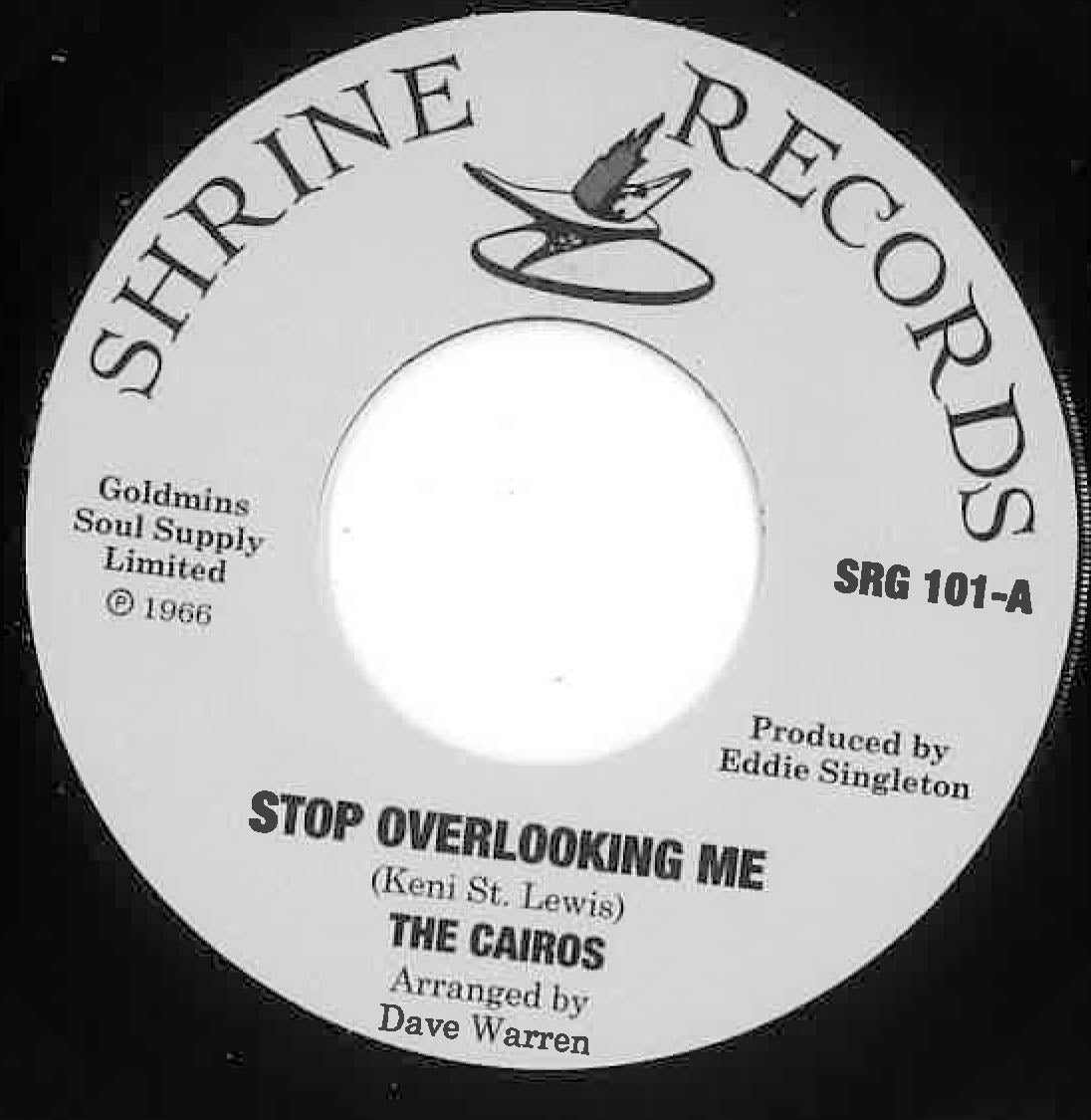CAIROS, THE / EDDIE DAYE & THE FOUR BARS (ザ・カイロス / エディ・デイ＆ザ・フォーバーズ)  - Stop Overlooking Me / Guess Who Loves You (UK 限定リプロ再発スプリット 7インチ/New) 美メロ・ノーザン