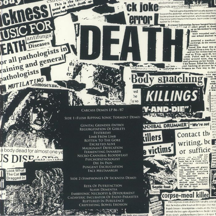 CARCASS (カーカス)  - Demos LP 86/87 (EU 限定再発 LP/ New) リバプールの残虐王 デモ音源集 !