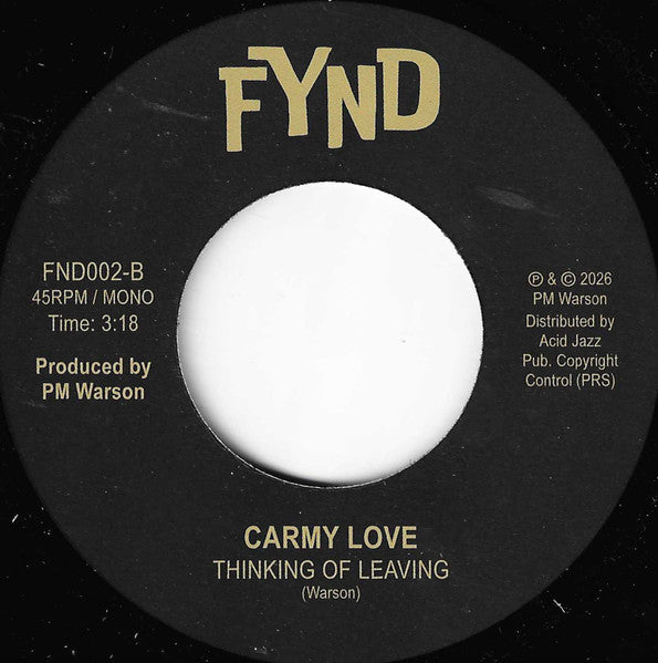 CARMY LOVE  (カーミー・ラブ)  - You Gotta Understand (UK 限定 7"/New) 60's スタイル・美メロ・ノーザン！