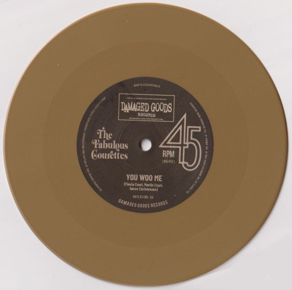 COURETTES (クーレッツ [コーレッツ])  - Shake! / You Woo Me (UK 限定ジャケ付き「ゴールド VINYL」7" /New)