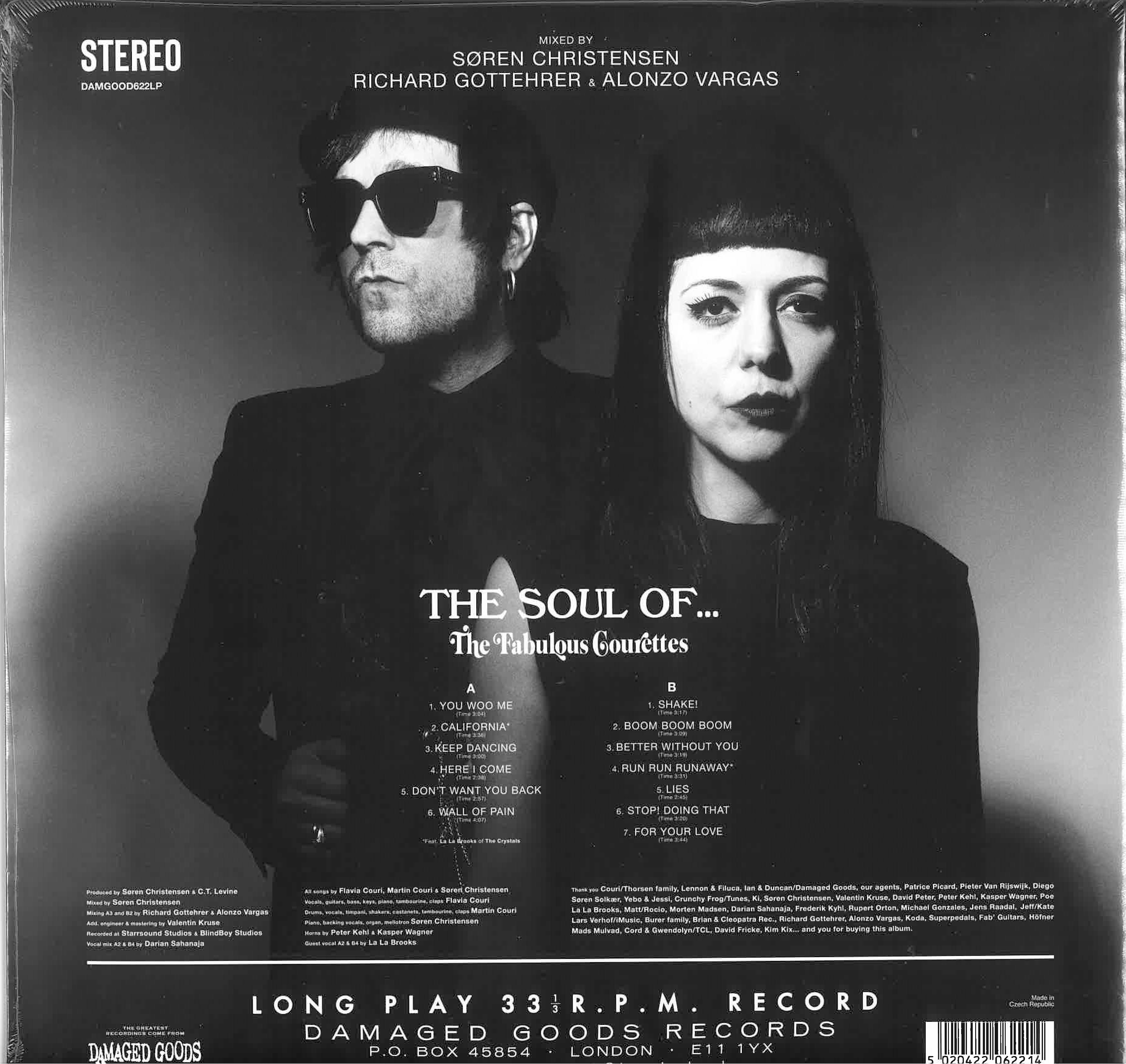 COURETTES, THE FABULOUS (クーレッツ [コーレッツ])  - The Soul Of… The Fabulous Courettes (UK 限定「ホワイト VINYL」 LP/New) '24年ニューアルバム（ 通算4作目）