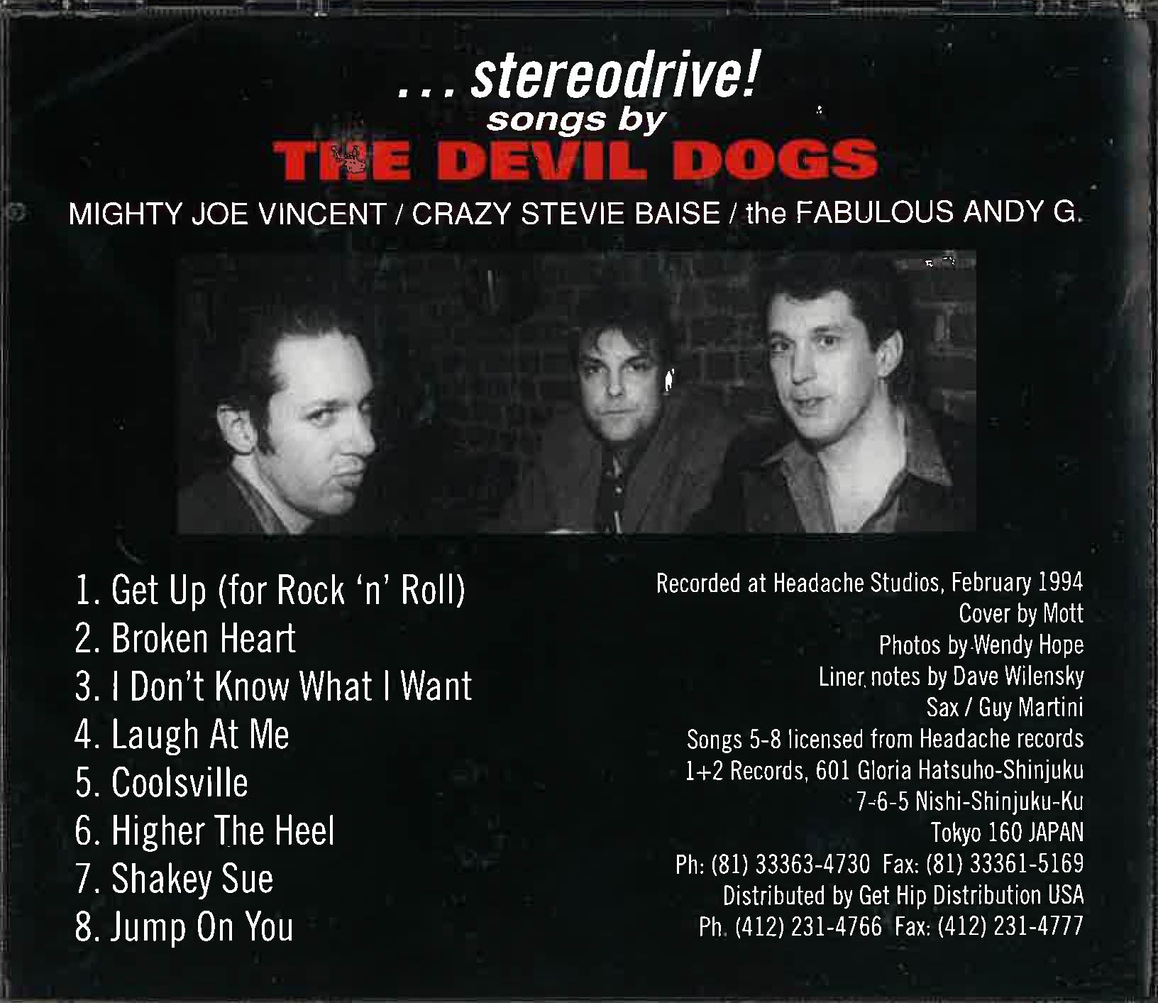DEVIL DOGS (デヴィル・ドッグス)  - Stereodrive! (Japan 限定 CD/ 廃盤 New) '94年解散直前8曲入りラスト・ミニアルバム