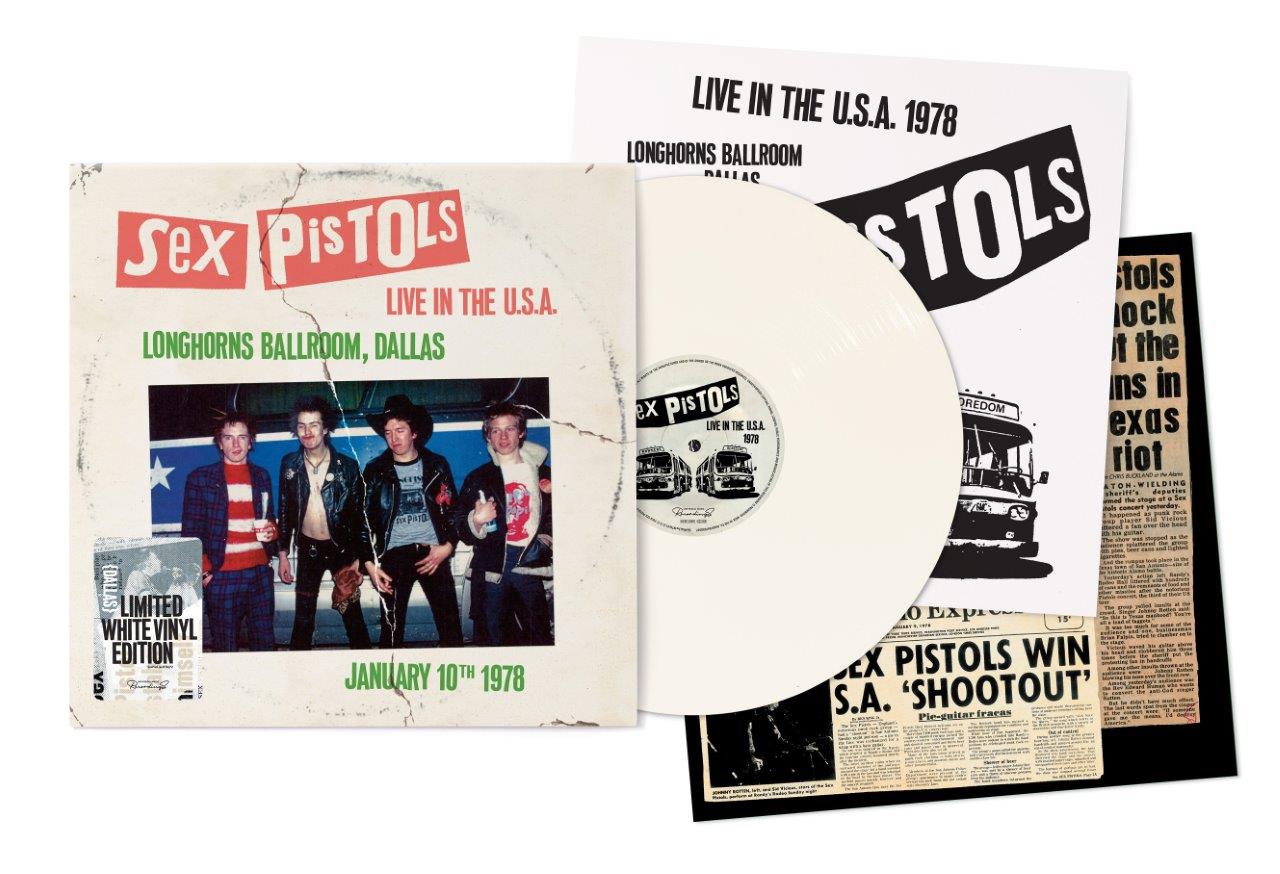 SEX PISTOLS (セックス・ピストルズ)  - Live in the USA 1978 – Dallas (EU 限定プレス「ホワイトヴァイナル」LP/ New）全米ツアー3公演作「第二弾」！