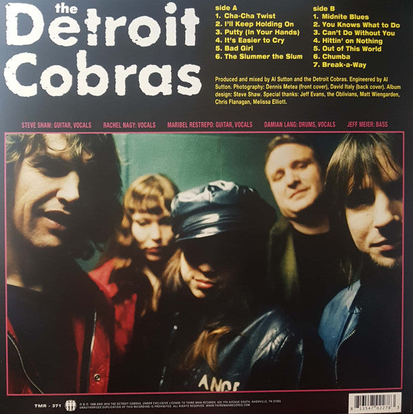 DETROIT COBRAS (デトロイト・コブラス)  - Mink Rat Or Rabbit (US サードマン社復刻再発 LP/New) ’98年名作（全曲カヴァの）デビュー・アルバム8年ぶりの再発化！