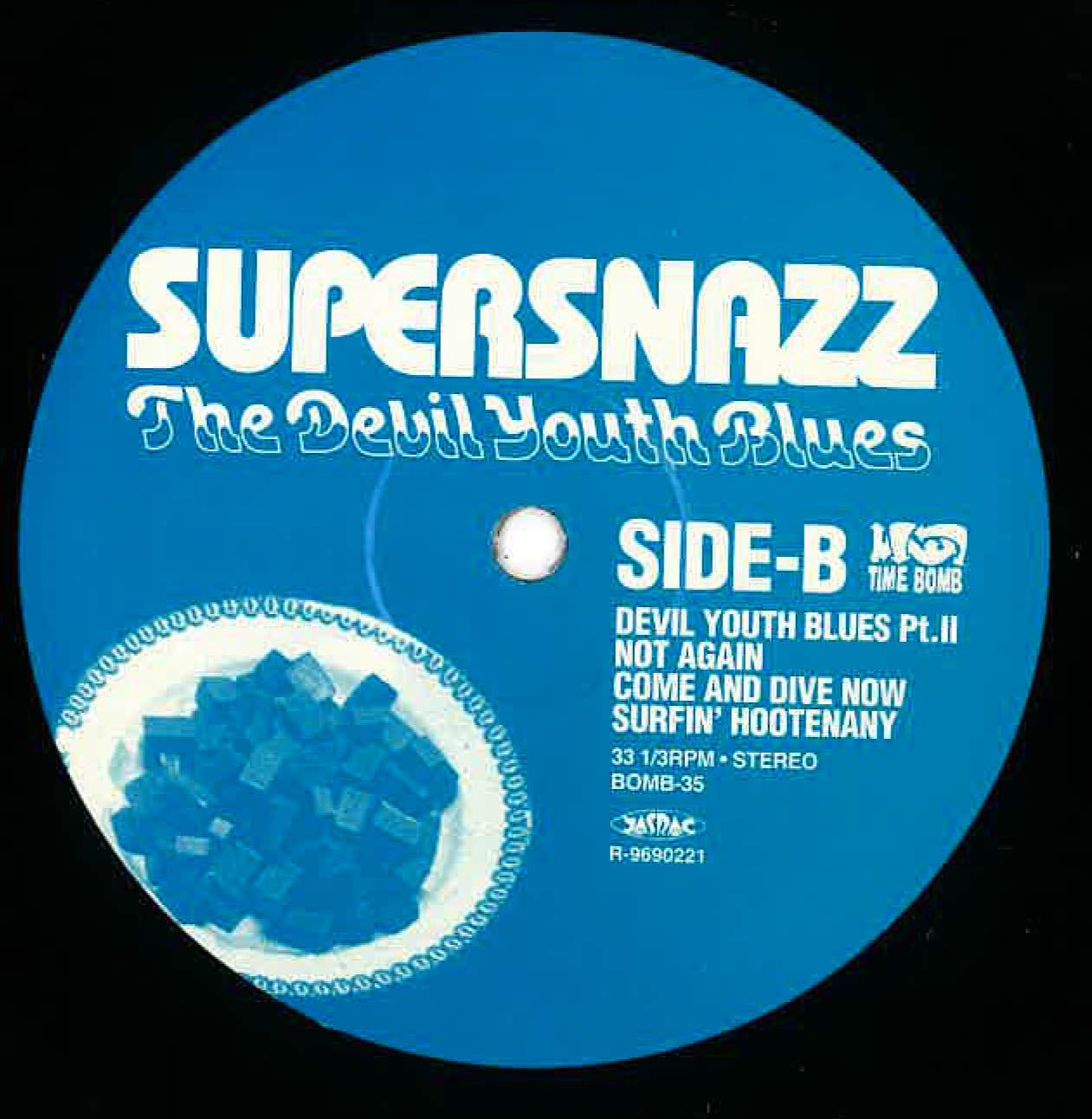 SUPERSNAZZ (スーパースナッズ)  -   The Devil Youth Blues (日本 タイムボム 限定再発「黒盤」LP)’97年セカンド・アルバム！