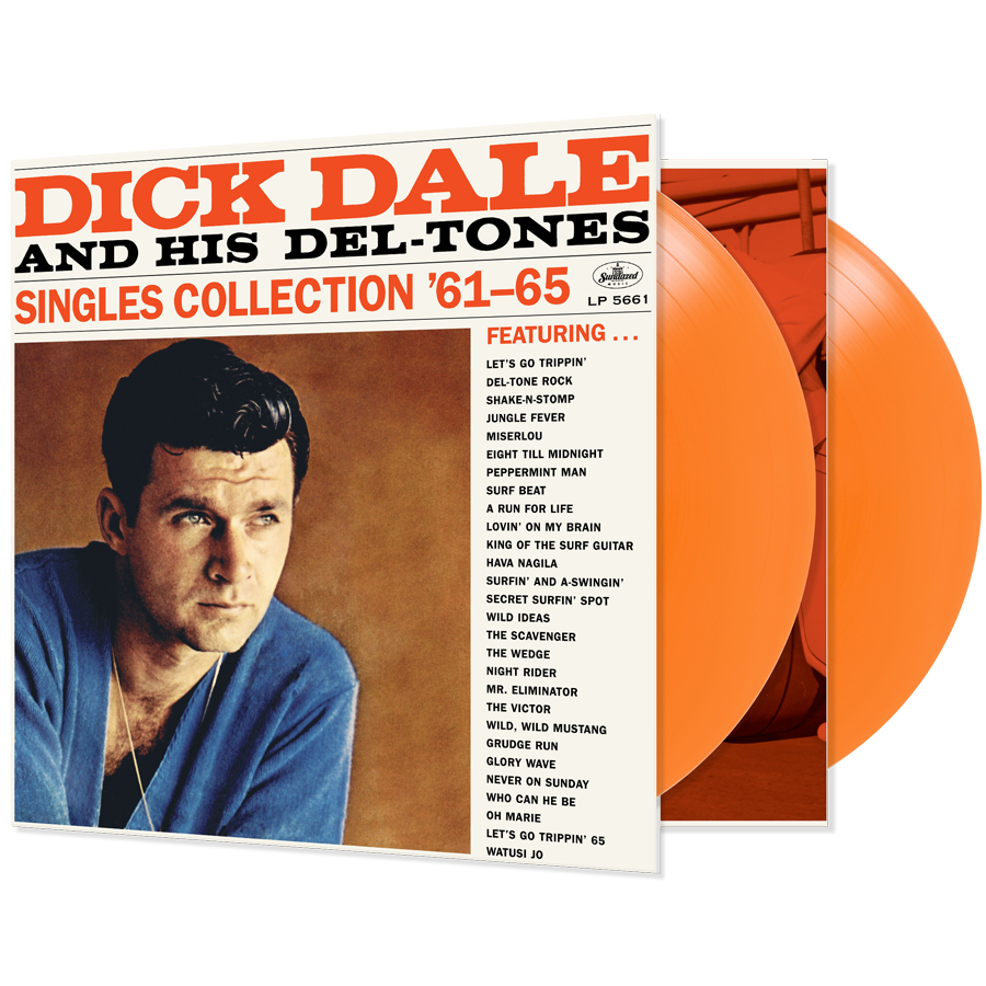 DICK DALE & HIS DEL-TONES (ディック・デイル & デルトーンズ)  - Singles Collection '61-'65 (US 限定「オレンジ・ヴァイナル」モノラル2xLP/New) サーフ・ギターの神様'61〜'65年シングル・コンピ！