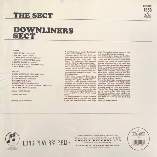 DOWNLINERS SECT (ダウンライナーズ・セクト)  - The Sect -1st Album- (EU 限定復刻モノラル LP/New) '64年デビューアルバム、22年ぶりのLP再発化！