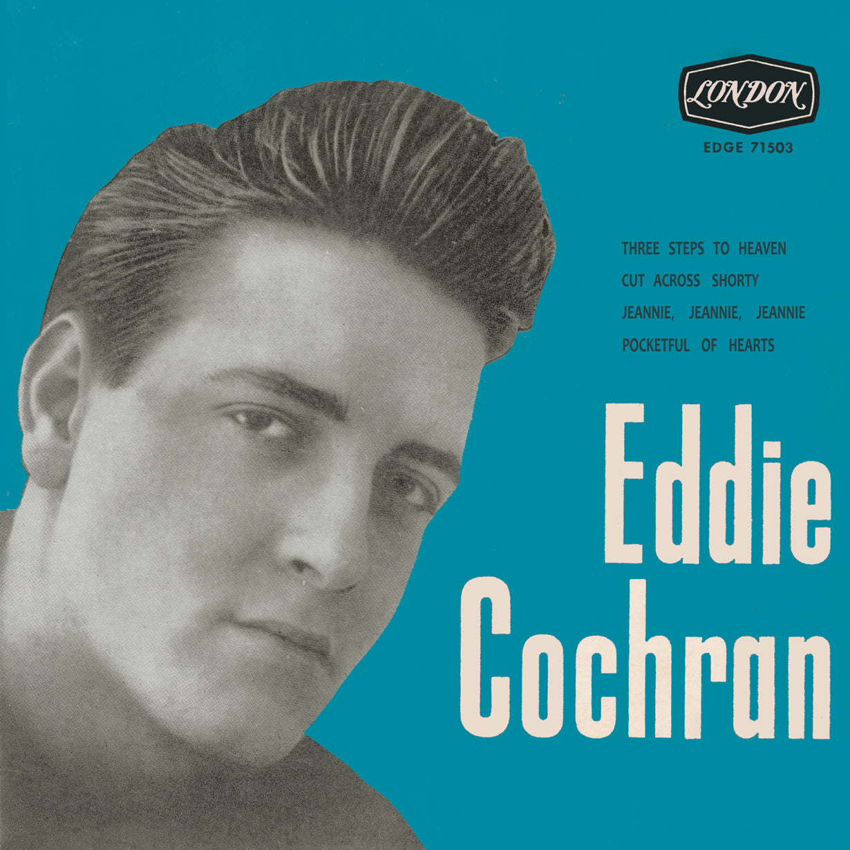 EDDIE COCHRAN (エディ・コクラン)  - Three Steps To Heaven + 3 (スペイン限定復刻リプロ再発4曲入り7インチEP/折り返しジャケも再現/ New) '61年スペインEPの再現！