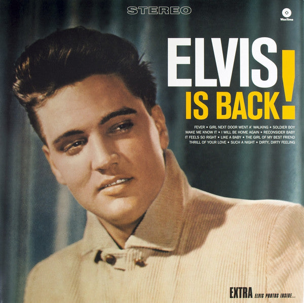 ELVIS PRESLEY (エルヴィス・プレスリー)  - Elvis Is Back ! (EU 限定ボーナス追加全16曲入り再発 180g LP-見開きジャケ/ New) ’60年除隊後の復帰第一弾！