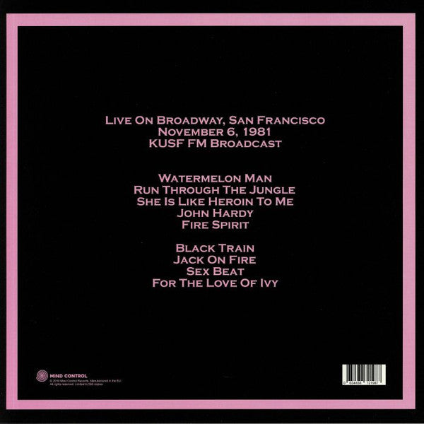GUN CLUB (ガン・クラブ)  - On Broadway, San Francisco 1981 (EU 限定プレス LP/New)L.A.パンク・ブルース（ガレージ）レジェンド'81年S.F.ライブ！