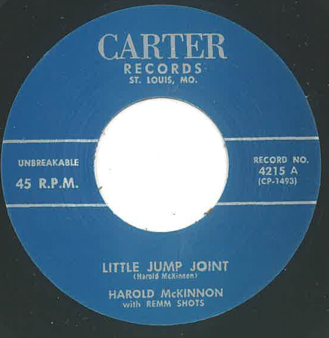 HAROLD McKINNON & the REMM SHOTS (ハロルド・マッキノン & ザ・レムショッツ)  - Little Jump Joint (US 限定リプロ再発 7インチ/ New) ボッピン・ロカビリー名曲！