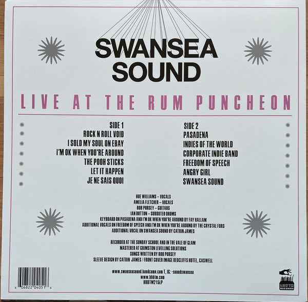 SWANSEA SOUND (スウォンジー・サウンド)  - Live At The Rum Puncheon (US 限定リリース LP/NEW) '21年1stアルバム