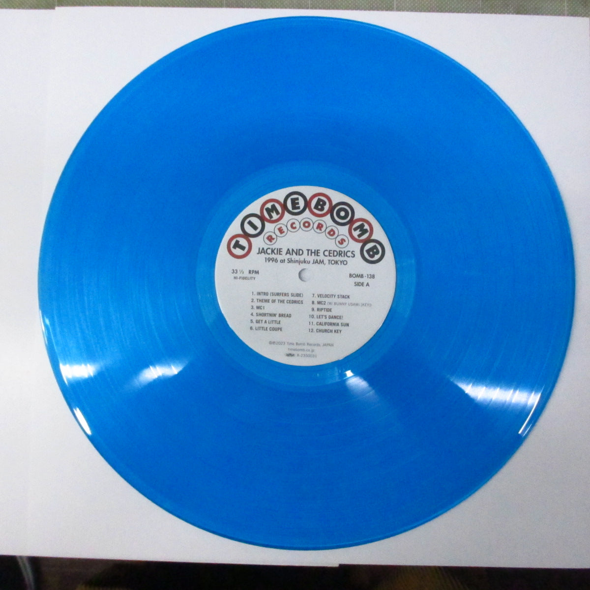 JACKIE & THE CEDRICS (ジャッキー・アンド・ザ・セドリックス)  - 1996 at Shinjuku JAM, TOKYO (Japan タイムボム500枚限定「クリアスカイブルー」LP/New) '96年ライブ！