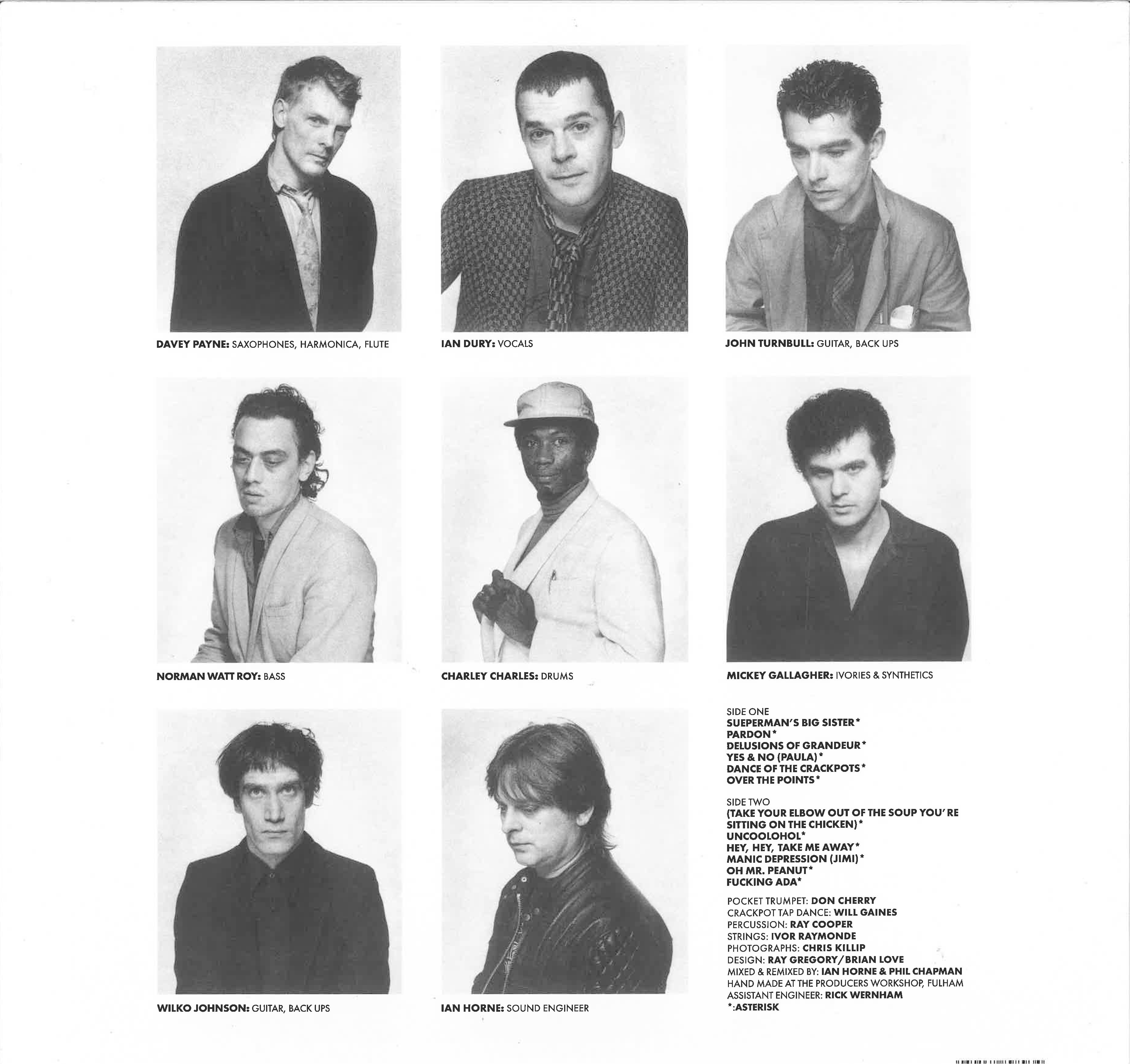 IAN DURY ＆ THE BLOCKHEADS (イアン・デューリー＆ザ・ブロックヘッズ)  - Laughter (UK 限定再発「クリア・イエローVINYL」LP/New)'80年名作サード・アルバム