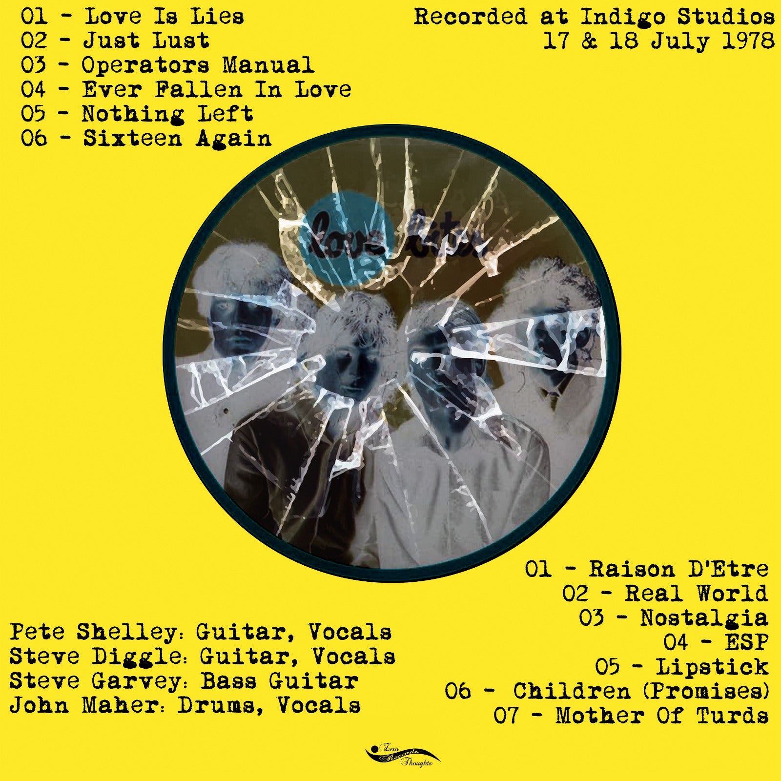 BUZZCOCKS (バズコックス)  - Nostalgia : The "Love Bites" Demos 1978 (EU 限定「ブラックヴァイナル」 LP/ New)  2nd アルバムのデモ音源集！