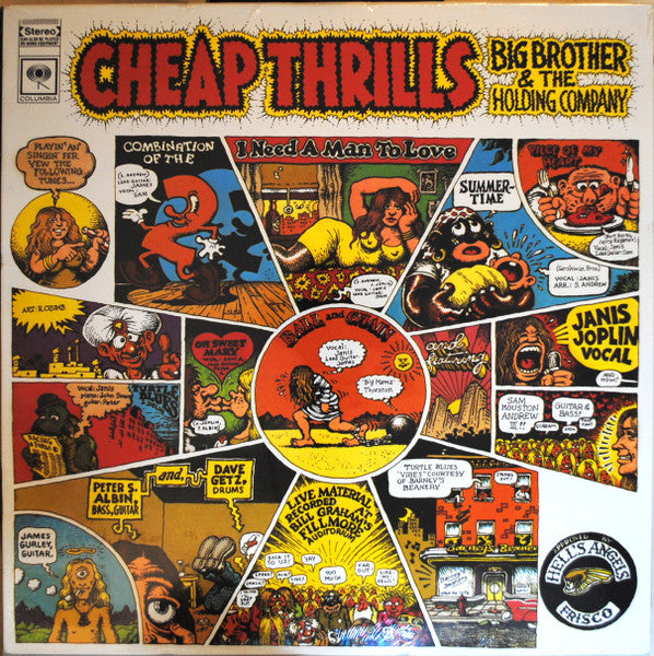 JANIS JOPLIN (BIG BROTHER & THE HOLDING COMPANY) (ジャニス・ジョップリン: ビッグ ブラザー アンド ザ ホールディング カンパニー)  - Cheap Thrills (Italy 限定復刻再発 180g LP-見開きジャケ/New)  ヒッピーカルチャーリンクのブルースロック大名作！ '66年2ndアルバム