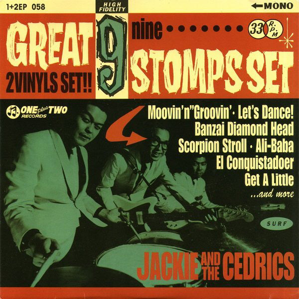 JACKIE & THE CEDRICS (ジャッキー＆ザ・セドリックス)  - Great 9 Stomps Set (Japan 限定マーブル・カラーVINYL モノラル 7"x2枚組/廃盤 New)' 95年9曲入り！