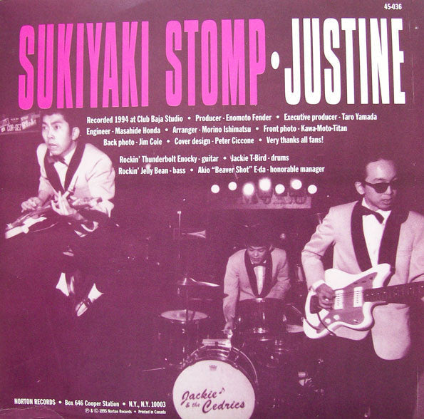 JACKIE & THE CEDRICS (ジャッキー＆ザ・セドリックス)  - Scalping Party +2 (US  限定オリジナル 7"/廃盤 New) '95年3曲入り！