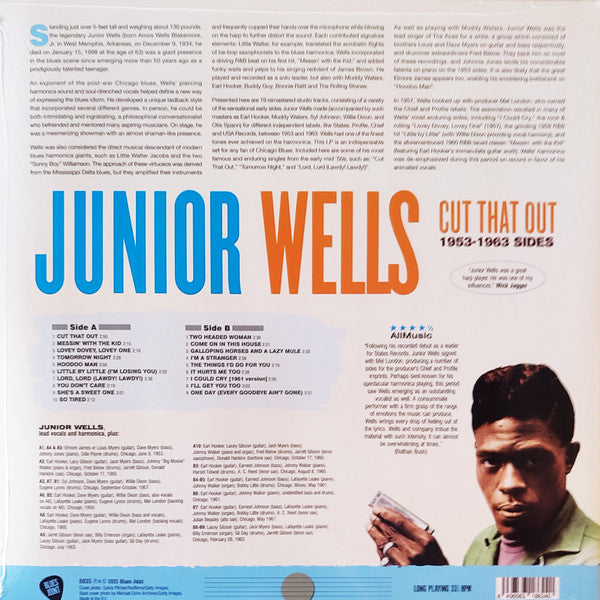 JUNIOR WELLS (ジュニア・ウェルズ)  - Cut That Out! (EU限定プレス180g重量 LP)  '53〜'63年ベスト