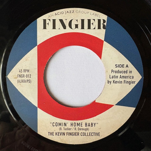 KEVIN FINGIER COLLECTIVE (ケヴィン・フィンガー・コレクティヴ)  - Comin' Home Baby (UK 限定7インチ+カンパニースリーブ/New）ノーザン名曲「メル・トーメ/カミン・ホーム・ベイビー」の爆クール・カヴァ+クールSKA！