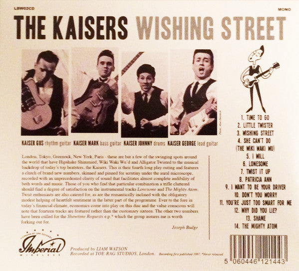 KAISERS (ザ・カイザーズ)  - Wishing Street (UK限定 LMW社バージョンのデジパック・モノラル CD/廃盤 New)'97年4作目アルバム！