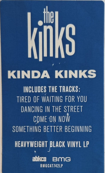 KINKS (キンクス)  - Kinda Kinks (EU 限定復刻再発 LP/New BMGCAT742LP)'65年2ndアルバム