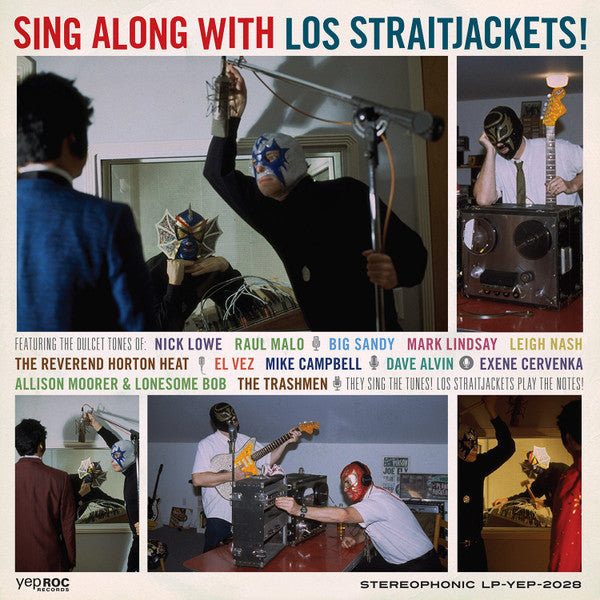 LOS STRAITJACKETS (ロス・ストレイトジャケッツ)  - Sing Along with Los Straitjackets (US  1500枚限定再発LP＋7インチ /New ) '01年カヴァコラボ
