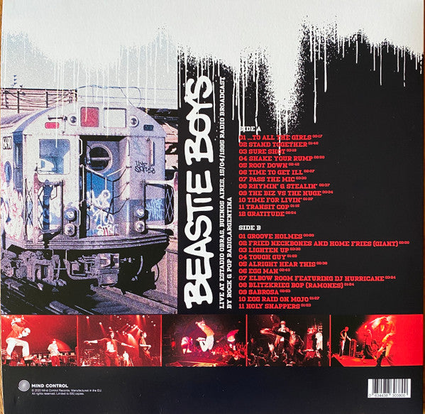 BEASTIE BOYS (ビースティ・ボーイズ) - Live At Estadio Obras, Buenos Aires, April 15th 1995 - Radio Broadcast (EU 500枚限定リリース LP/NEW) アルゼンチン録音ライブアルバム