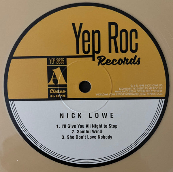 NICK LOWE (ニック・ロウ)  - Dig My Mood (US 発売25周年限定1500枚再発「ブルーVINYL」LP+「イエローVINYL」10"/ New) '98年49歳時の名作アルバム！