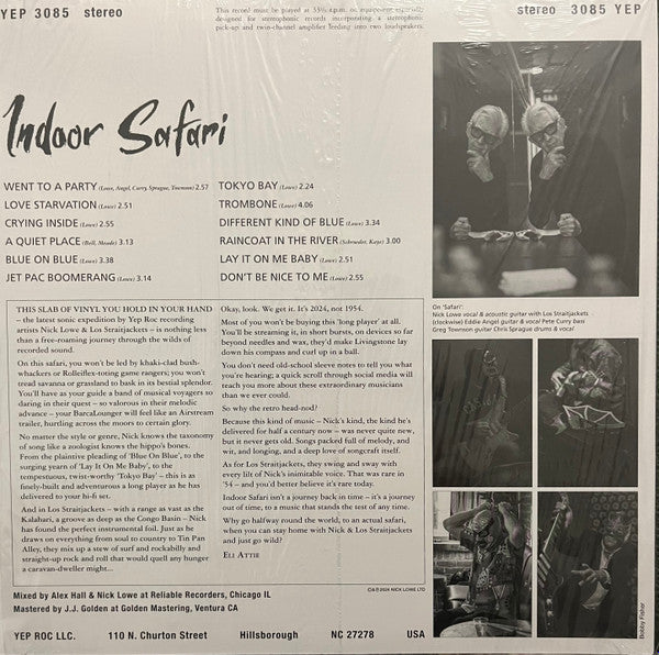 NICK LOWE (ニック・ロウ)  - Indoor Safari (US 限定アナログ「黒盤」LP/ New) 24年75歳でのニューアルバム！