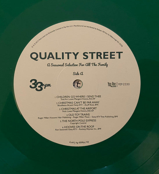 NICK LOWE (ニック・ロウ)  - Quality Street (全世界共通 500枚限定再発「グリーン VINYL」LP/ New) '13年Xマス・アルバム