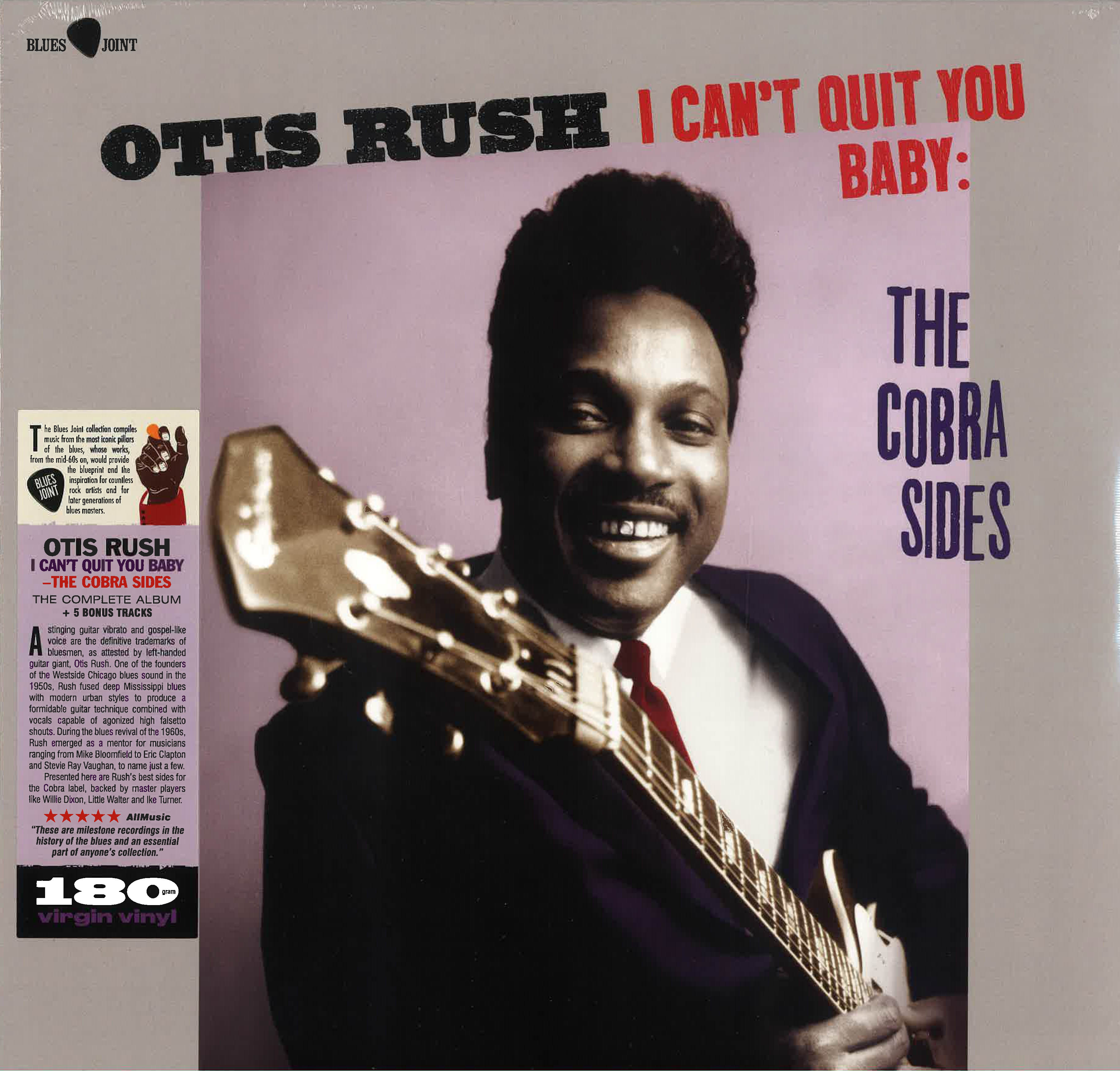 OTIS RUSH (オーティス・ラッシュ)  -I Can't Quit You Baby - The Cobra Side (EU 限定 180g LP/New) '56〜'62年コブラ社11枚のシングル曲編集の初期ベスト！