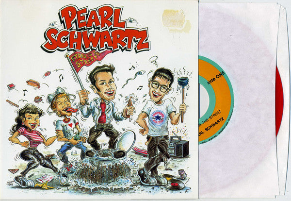 PEARL SCHWARTZ (パール・シュワルツ =オノチンJet Boys, ヨシコ the 5678s、スティーブ・ベイス:デヴィル・ドッグス)  - Stars In The Street +2 (Japan 初回限定「赤盤」 7"/廃盤 New)